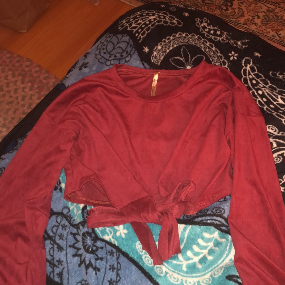 Long sleeve crop top